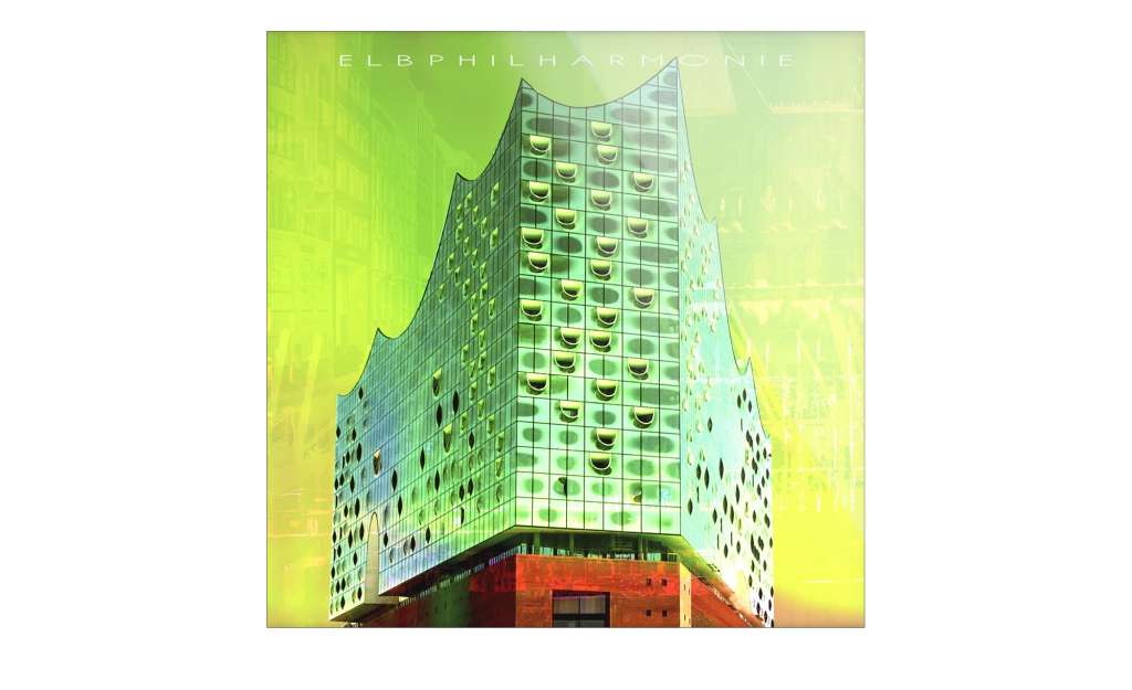 Glasbild  Hamburg Elbphilharmonie ¦ grün ¦ Maße (cm): B: 30 H: 30 Dekoration > Bilder & Schilder - Höffner