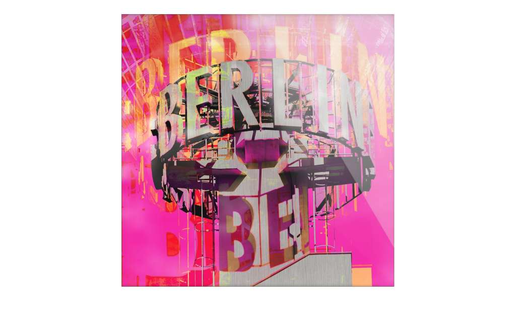 Glasbild  Berlin ¦ rosa/pink ¦ Maße (cm): B: 50 H: 50 Dekoration > Bilder & Schilder - Höffner