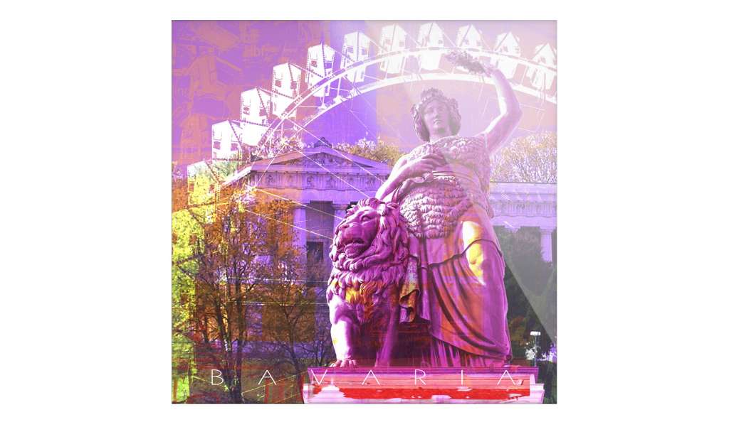 Glasbild  München ¦ lila/violett ¦ Maße (cm): B: 30 H: 30 Dekoration > Bilder & Schilder - Höffner