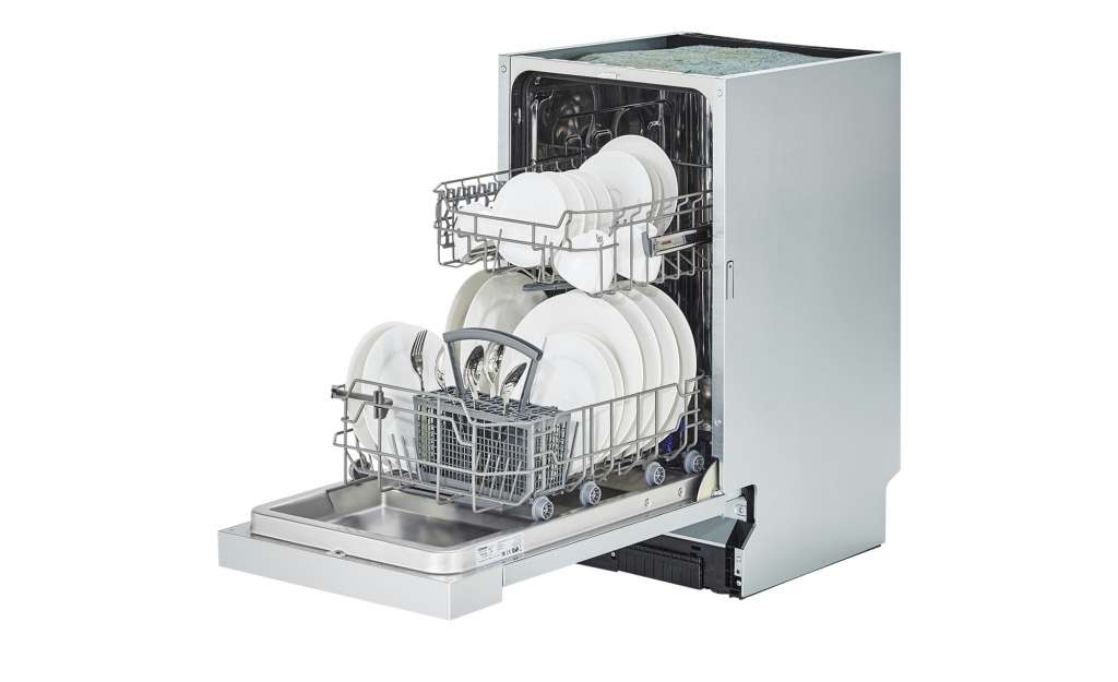 Bomann Einbau-Geschirrspüler  GSPE 889 ¦ silber ¦ Edelstahl, Kunststoff, Metall-lackiert ¦ Maße (cm): B: 44,8 H: 81,5 T: 55 Elektrogeräte > Einbaugeräte - Höffner