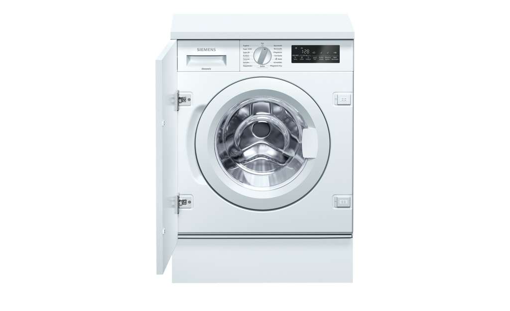 SIEMENS Waschvollautomat, vollintegrierbar  WI 14 W 440 ¦ weiß ¦ Kunststoff, Glas , Metall-lackiert ¦ Maße (cm): B: 59,6 H: 81,8 T: 54,4 Elektrogeräte > Einbaugeräte - Höffner