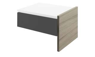 Anbau-Nachtkommode  Holly ¦ grau ¦ Maße (cm): B: 52,9 H: 42,6 T: 43,4 Tische > Nachttische - Höffner