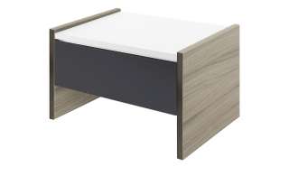 Nachtkommode  Holly ¦ grau ¦ Maße (cm): B: 55,1 H: 42,6 T: 43,4 Tische > Nachttische - Höffner