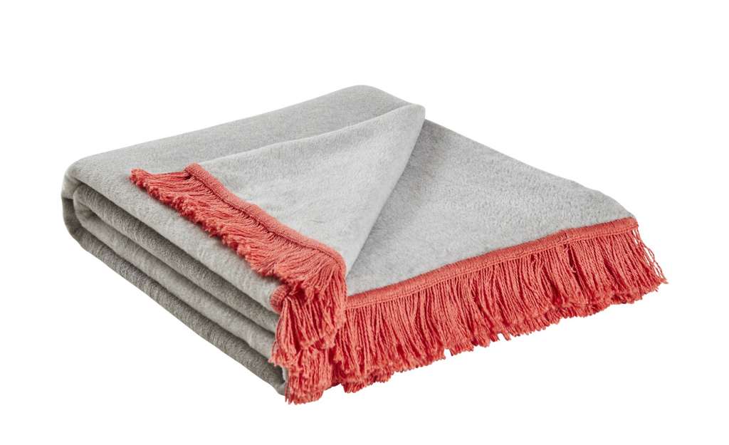 HOME STORY Kuscheldecke  Sophia ¦ grau ¦ 60% Baumwolle, 40% Polyacryl ¦ Maße (cm): B: 150 Heimtextilien > Kuscheldecken - Höffner