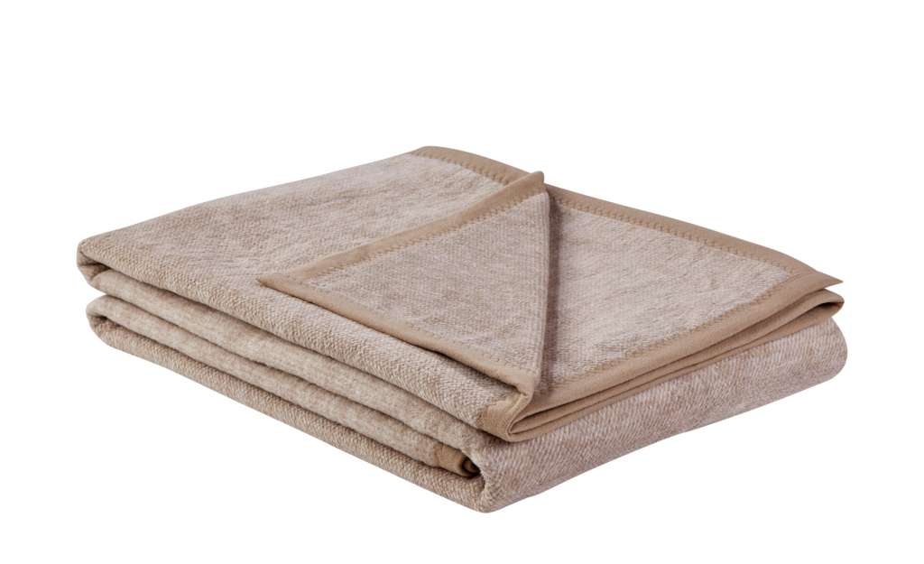 LAVIDA Wohndecke  Catharina ¦ beige ¦ 60% Baumwolle, 40% Polyacryl ¦ Maße (cm): B: 150 Heimtextilien > Kuscheldecken - Höffner