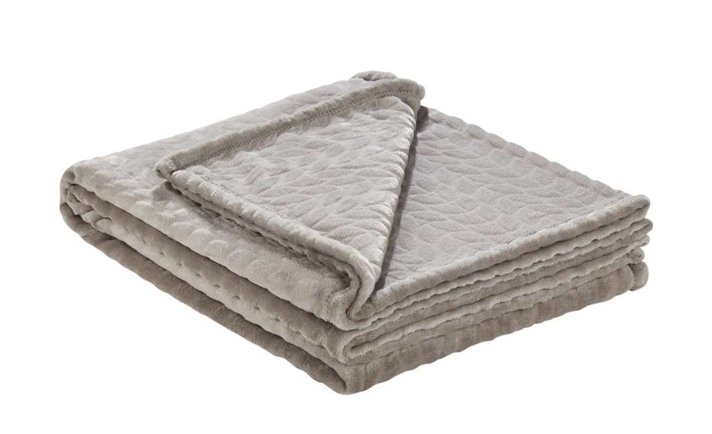 LAVIDA Fleecedecke  Zopf ¦ beige ¦ 100% Polyester ¦ Maße (cm): B: 150 Heimtextilien > Kuscheldecken - Höffner