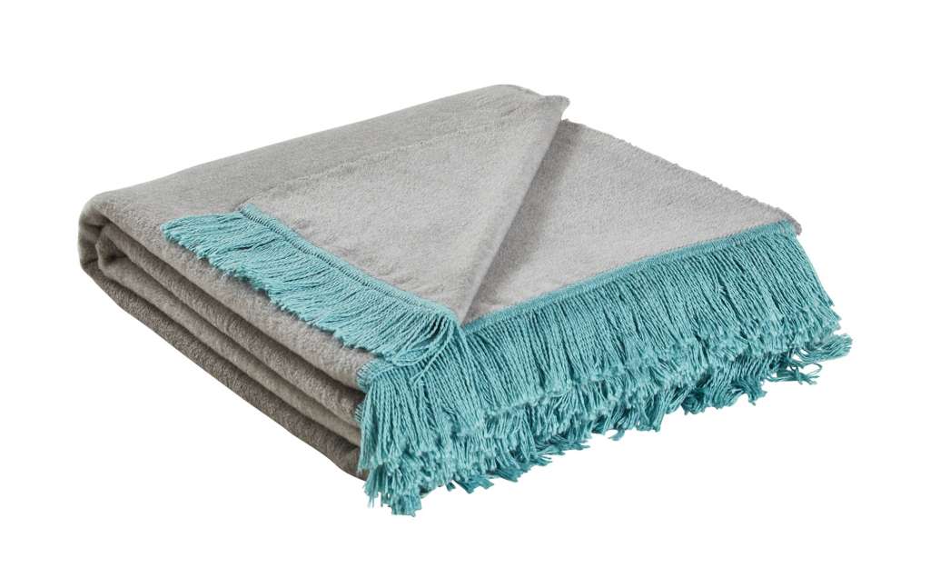 HOME STORY Kuscheldecke  Sophia ¦ grau ¦ 60% Baumwolle, 40% Polyacryl ¦ Maße (cm): B: 150 Heimtextilien > Kuscheldecken - Höffner