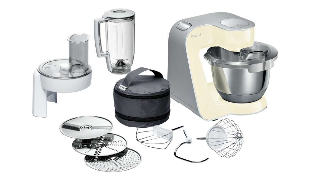 BOSCH Küchenmaschine   MUM 58920 ¦ creme ¦ Kunststoff, Edelstahl ¦ Maße (cm): B: 28 H: 28,2 T: 27,1 Elektrokleingeräte > Mixen, Zerkleinern & Entsaften - Höffner