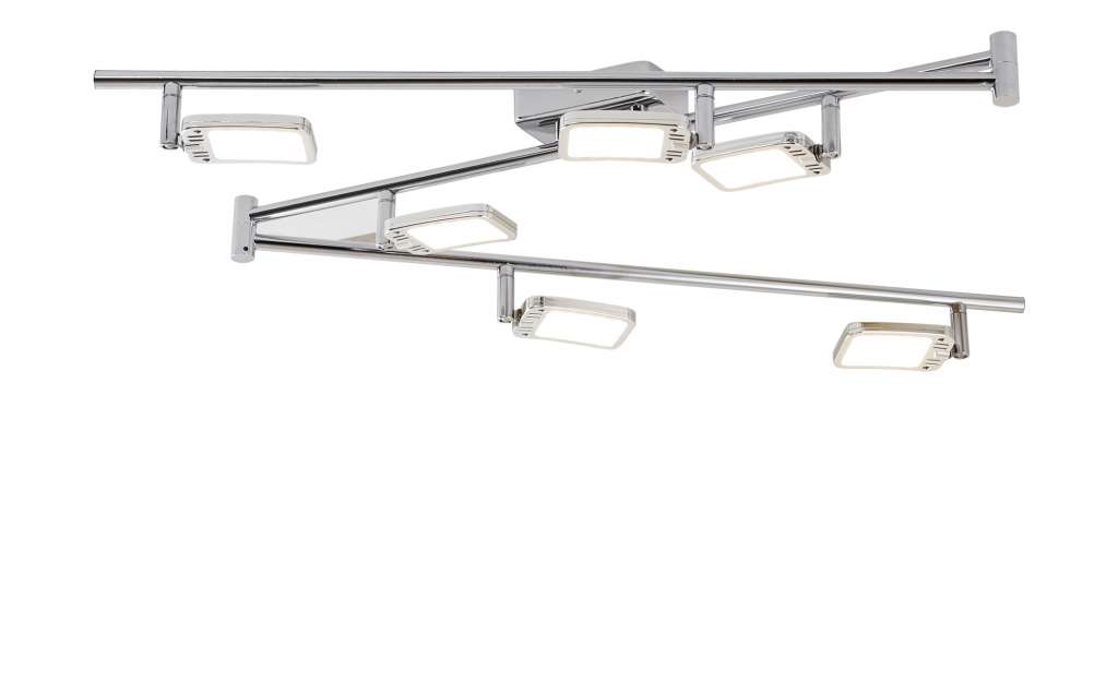 Paul Neuhaus LED- Deckenstrahler, 6-flammig, chrom, Kopf eckig ¦ silber Lampen & Leuchten > LED-Leuchten > LED-Strahler & Spots - Höffner