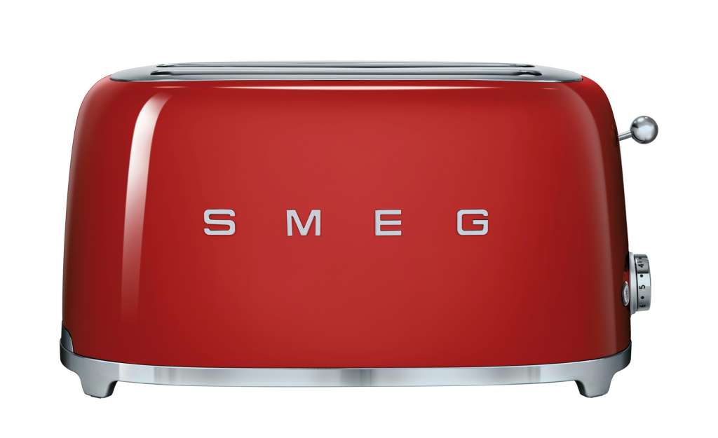 smeg 4-Scheiben-Toaster  TSF02RDEU ¦ rot ¦ Edelstahl ¦ Maße (cm): B: 39,4 H: 21,5 T: 20,8 Elektrokleingeräte > Toaster - Höffner