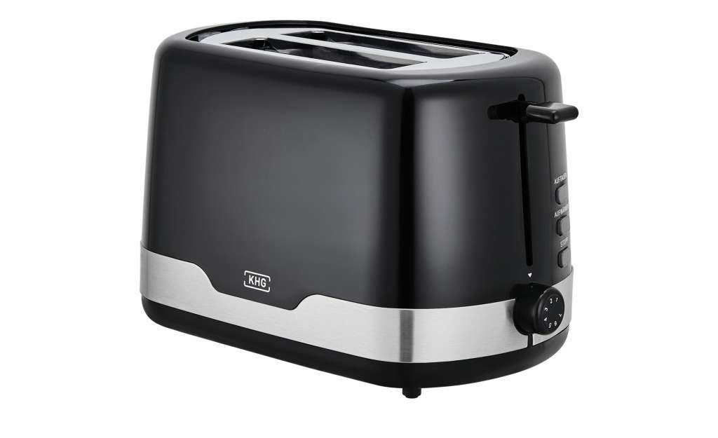KHG Toaster ¦ schwarz ¦ Edelstahl, Metall, Kunststoff ¦ Maße (cm): B: 30 H: 18 T: 16,5 Elektrokleingeräte > Toaster - Höffner