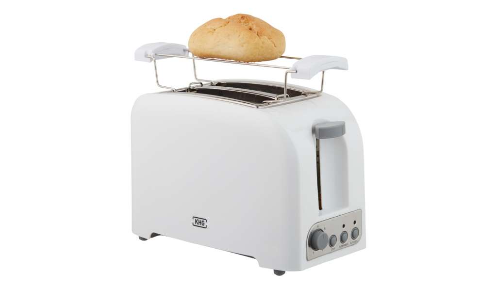 KHG Toaster  TO-750 (W) ¦ weiß ¦ Kunststoff, Metall ¦ Maße (cm): B: 25 H: 18 T: 15 Elektrokleingeräte > Toaster - Höffner