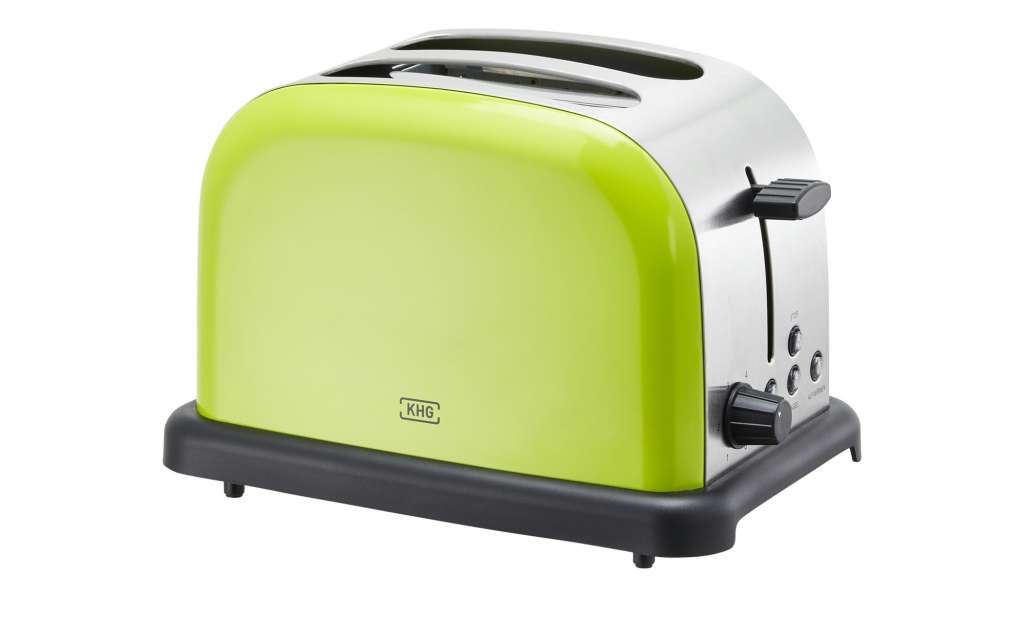 KHG Toaster  TO-1005 (LS) ¦ grün ¦ Edelstahl, Kunststoff ¦ Maße (cm): B: 30 H: 20 T: 18,3 Elektrokleingeräte > Toaster - Höffner