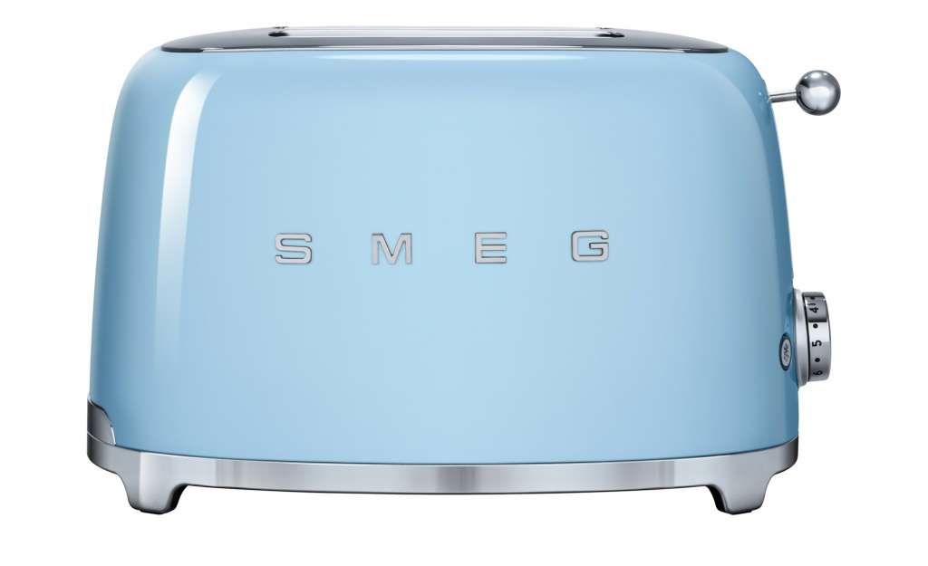 smeg Toaster  TSF01PBEU ¦ blau ¦ Edelstahl ¦ Maße (cm): B: 31 H: 19,8 T: 19,5 Elektrokleingeräte > Toaster - Höffner