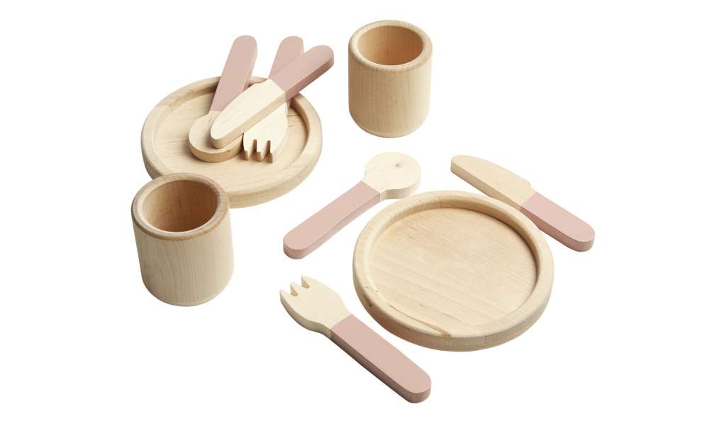FLEXA Geschirr-Set  The Kitchen ¦ rosa/pink ¦ Birke massiv Baby > Spielen > Lernspielzeug - Höffner