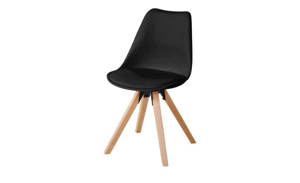Schalenstuhl  Charles ¦ schwarz ¦ Maße (cm): B: 48 H: 83 T: 53 Stühle > Polsterstühle - Höffner