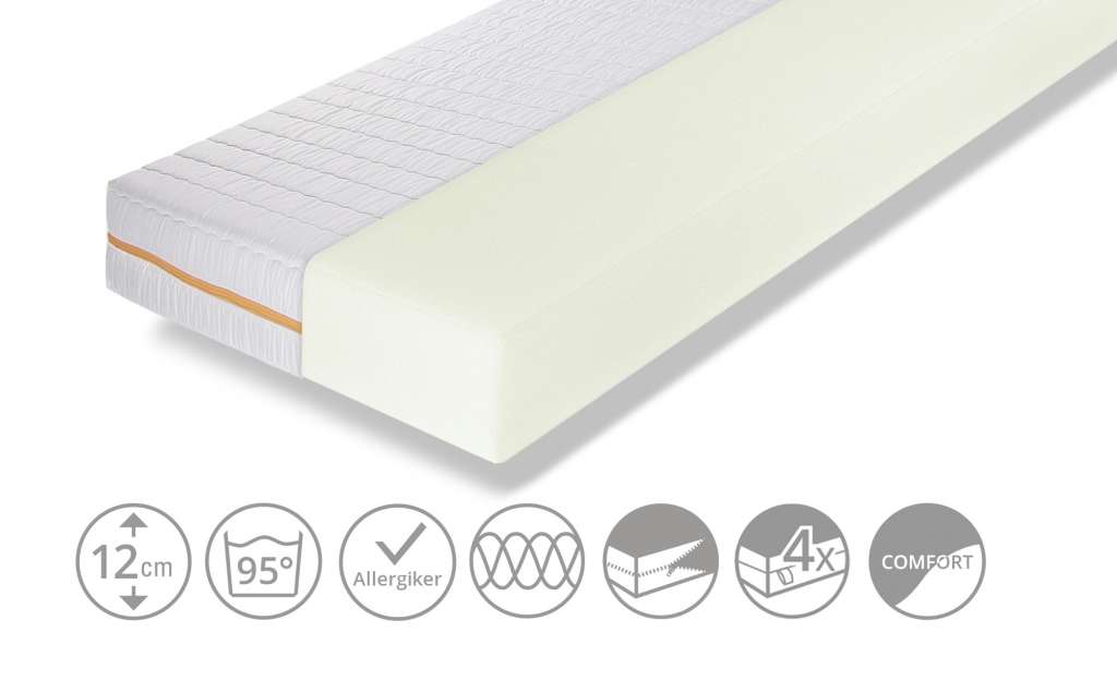 Ratzzz Komfortschaum-Matratze  Langschläfer ¦ weiß ¦ Maße (cm): B: 80 H: 12 Kindermöbel > Kindermatratzen - Höffner