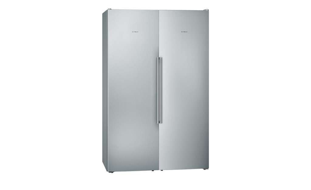 SIEMENS Side by Side   KA 95 FPI 4P ¦ silber ¦ Metall-lackiert, Kunststoff ¦ Maße (cm): B: 120 H: 186 T: 65 Elektrogeräte > Kühl-Gefrierkombinationen - Höffner