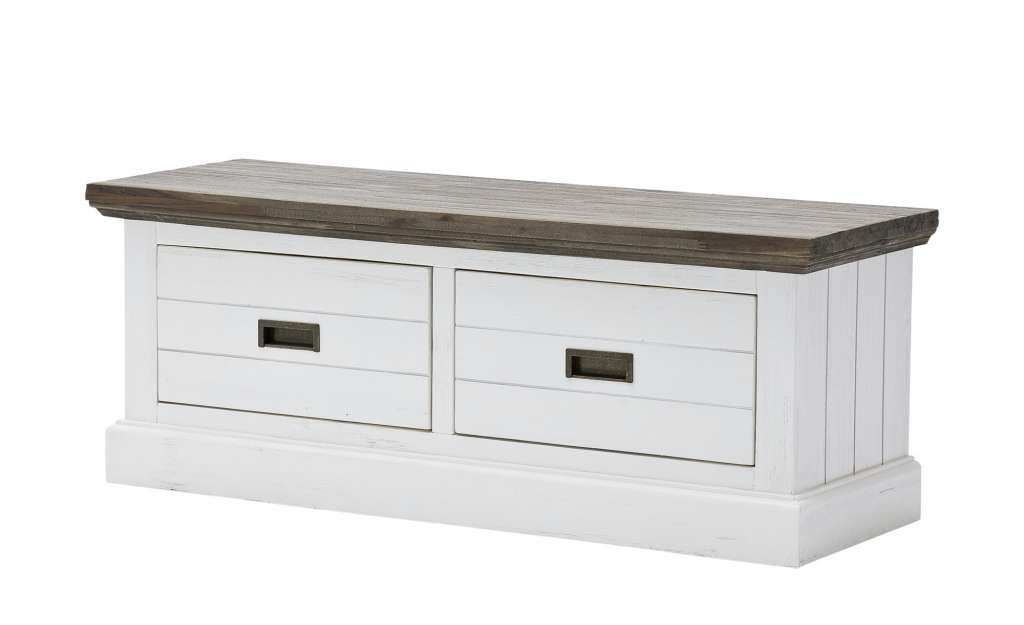 Garderobenbank  Mosbach ¦ weiß ¦ Maße (cm): B: 120 H: 45 T: 40 Garderoben & Kleiderstangen > Garderobenbänke & Schuhbänke - Höffner