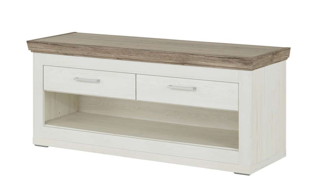 uno Garderobenbank  Bana ¦ weiß ¦ Maße (cm): B: 126 H: 55 T: 42 Garderoben & Kleiderstangen > Garderobenbänke & Schuhbänke - Höffner