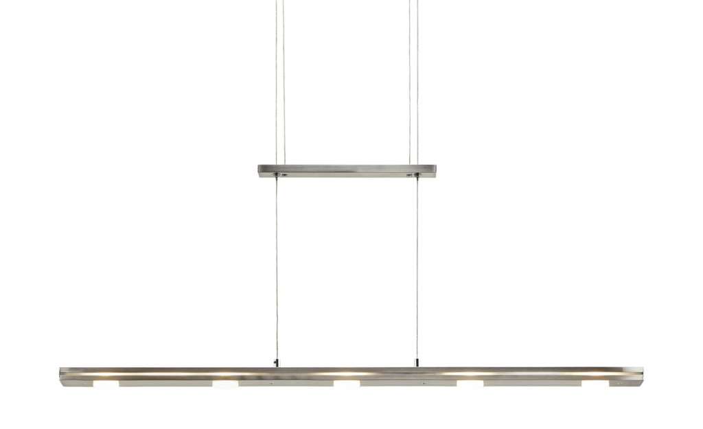 Trio LED-Pendelleuchte, nickel matt mit Dimmer ¦ silber Lampen & Leuchten > LED-Leuchten > LED-Pendelleuchten - Höffner