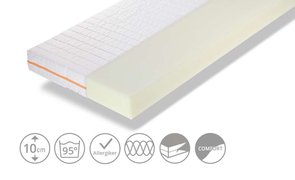 Ratzzz Komfortschaum-Matratze  Nachteule ¦ weiß ¦ Maße (cm): B: 90 H: 10 T: 90 Kindermöbel > Kindermatratzen - Höffner