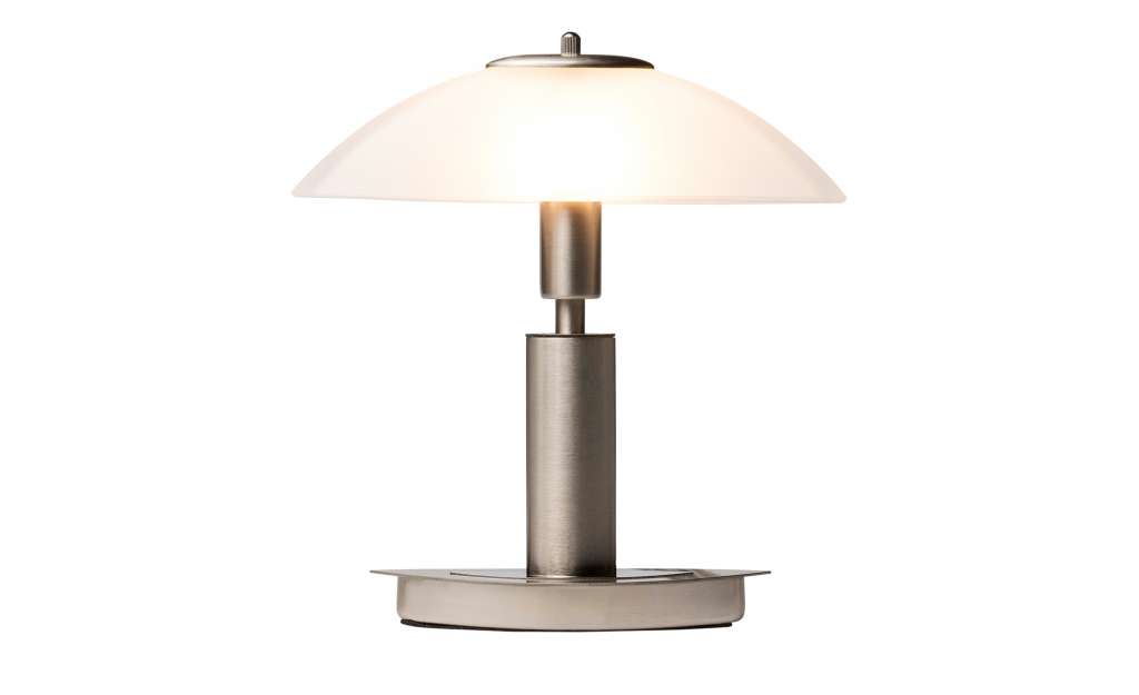Paul Neuhaus Tischlampe nickel matt mit Touchdimmer ¦ silber ¦ Maße (cm): B: 22 H: 23 Lampen & Leuchten > Innenleuchten > Tischlampen - Höffner
