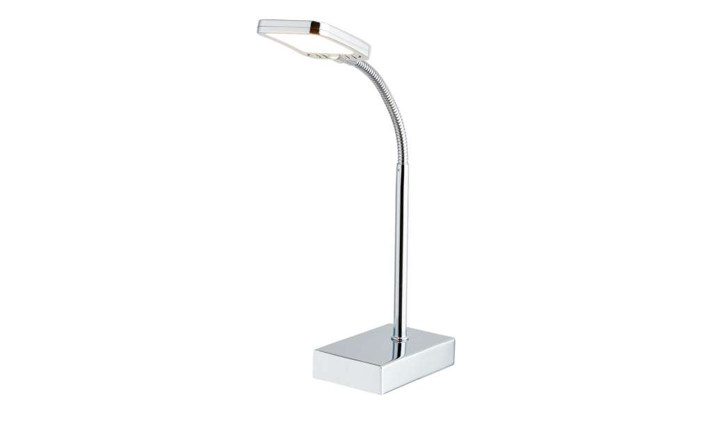 Paul Neuhaus LED- Tischleuchte, 1-flammig, chrom, Kopf eckig ¦ silber ¦ Maße (cm): H: 42 Lampen & Leuchten > Innenleuchten > Tischlampen - Höffner