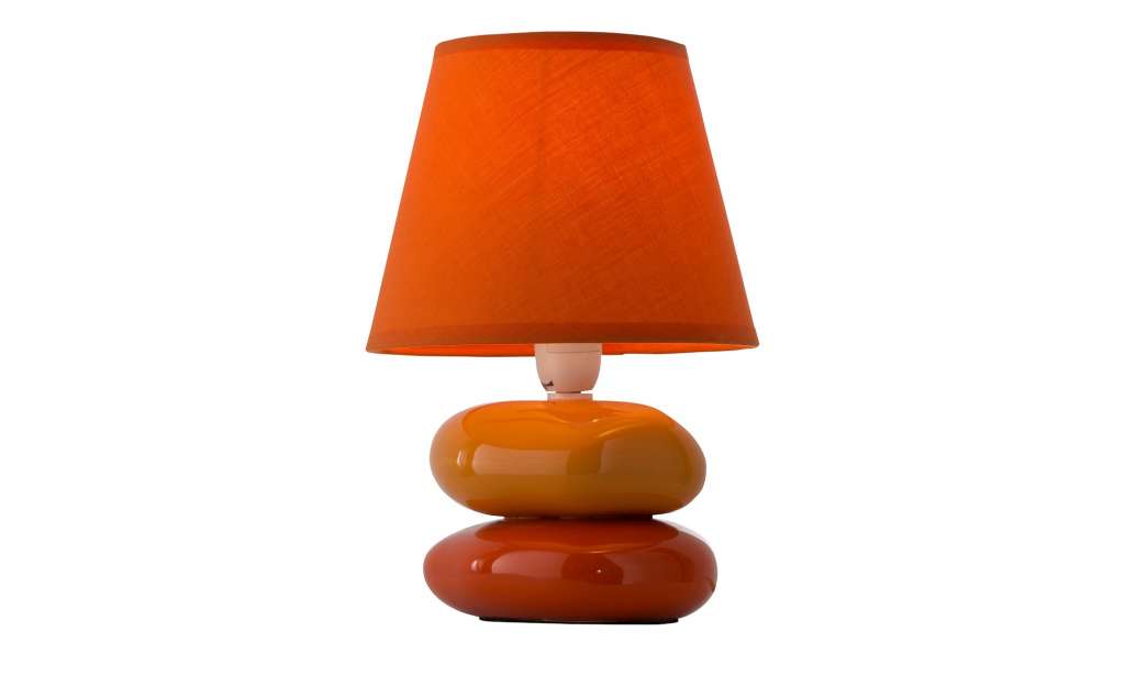 for friends Tischlampe orange m. Keramikfuß, Stoffschirm ¦ mehrfarbig ¦ Maße (cm): H: 23 Ø: [15.0] Lampen & Leuchten > Innenleuchten > Tischlampen - Höffner