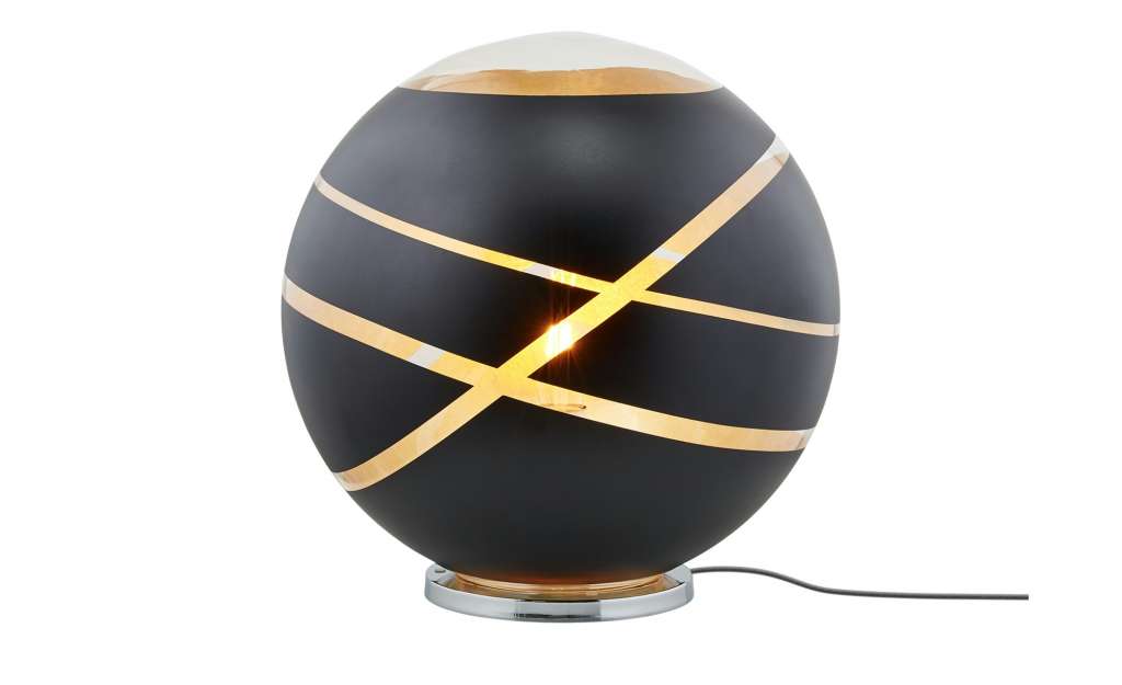 Trio Glas-Bodenleuchte, schwarz-gold ¦ schwarzØ: [50.0] Lampen & Leuchten > Innenleuchten > Tischlampen - Höffner