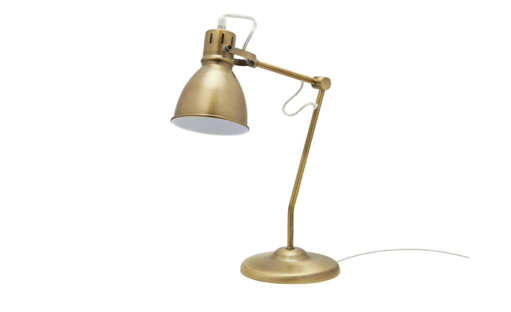 Trio Tischleuchte, 1-flammig, messing antik ¦ gold ¦ Maße (cm): H: 45 T: 23 Lampen & Leuchten > Innenleuchten > Tischlampen - Höffner