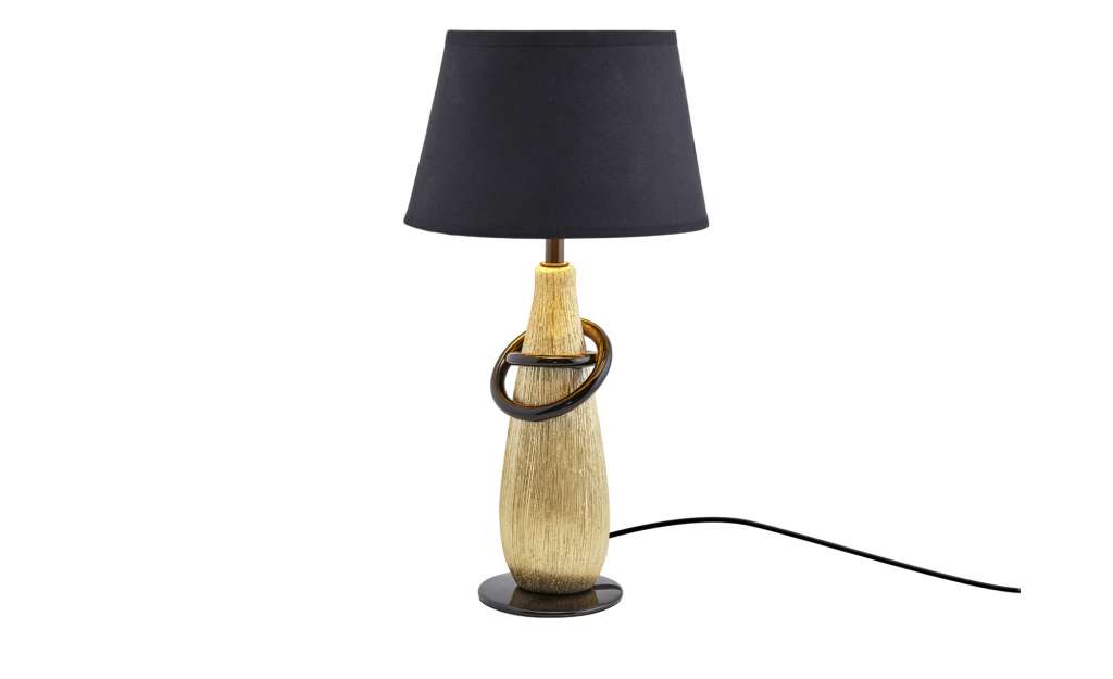 Tischleuchte goldfarben ¦ gold ¦ Maße (cm): H: 38 Ø: [20.0] Lampen & Leuchten > Innenleuchten > Tischlampen - Höffner