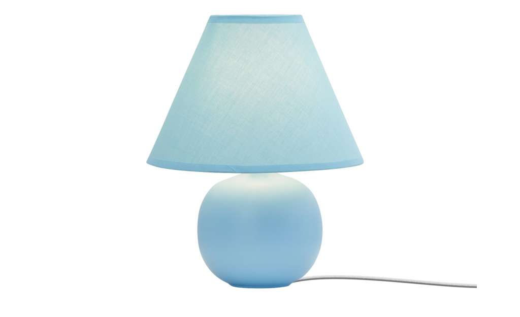 KHG Keramik-Tischleuchte blau ¦ blau ¦ Maße (cm): H: 28 Ø: [23.0] Lampen & Leuchten > Innenleuchten > Tischlampen - Höffner