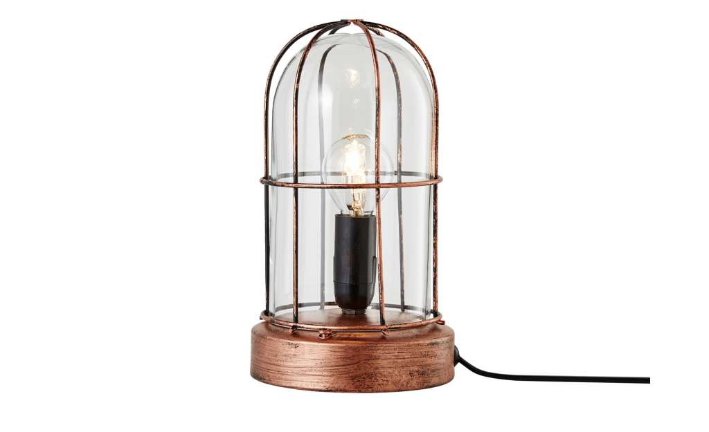 Trio Tischleuchte 1-flammig kupfer antik ¦ braun ¦ Maße (cm): H: 22 Ø: [12.5] Lampen & Leuchten > Innenleuchten > Tischlampen - Höffner