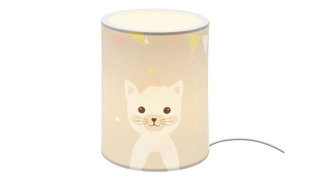 Uups Tischlampe  Miau ¦ beige ¦ Maße (cm): H: 20 Ø: [15.0] Lampen & Leuchten > Innenleuchten > Tischlampen - Höffner