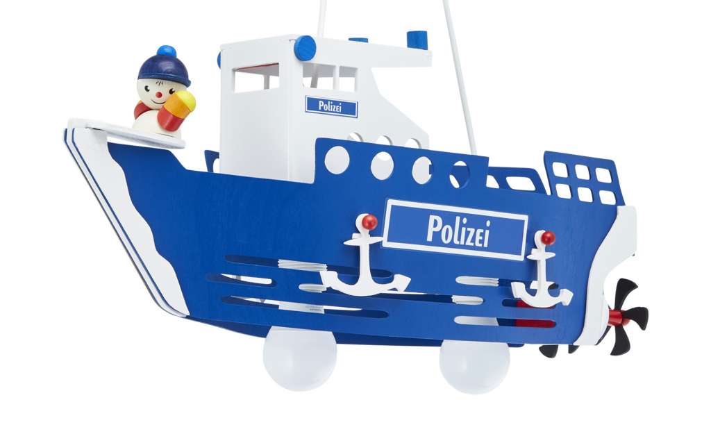 Pendelleuchte, 2-flammig, `Polizeischiff` ¦ mehrfarbig ¦ Maße (cm): B: 20 H: 25 Lampen & Leuchten > Innenleuchten > Kinderlampen - Höffner