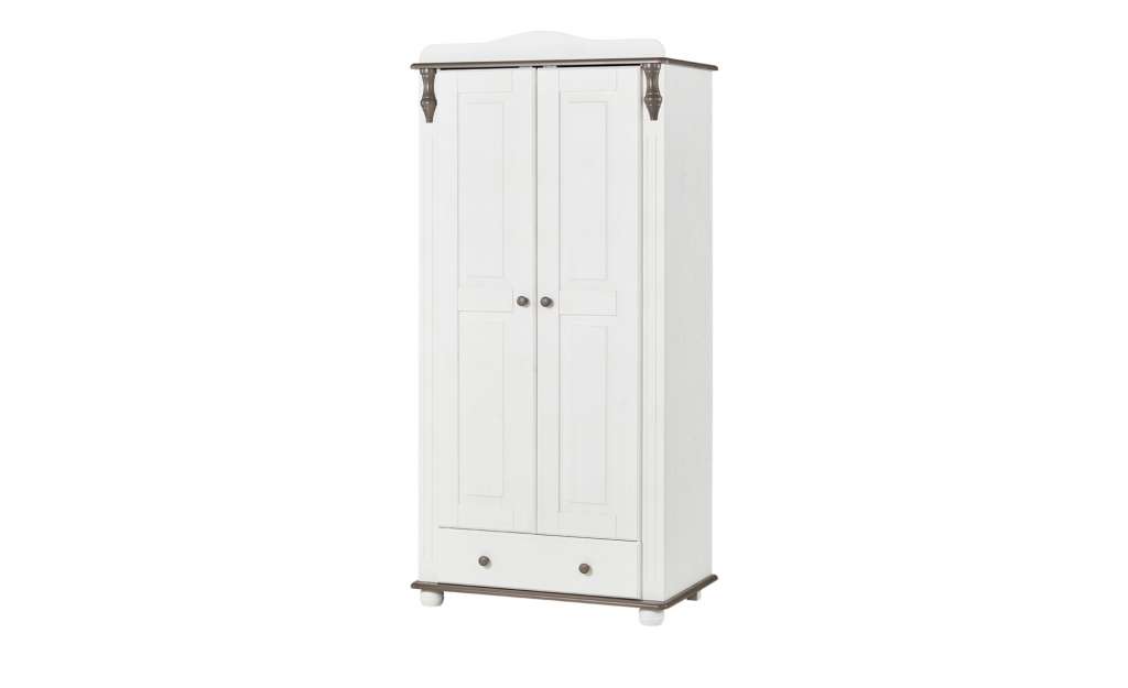 Kleiderschrank 2-türig  Charlotte ¦ weiß ¦ Maße (cm): B: 90 H: 191 T: 53,5 Baby > Babymöbel > Babykleiderschränke - Höffner