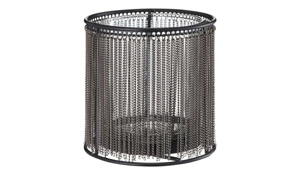Teelichthalter ¦ grau ¦ Metall, Glas  ¦ Maße (cm): H: 11 Ø: [10.5] Dekoration > Kerzen & Lichter > Kerzenständer - Höffner