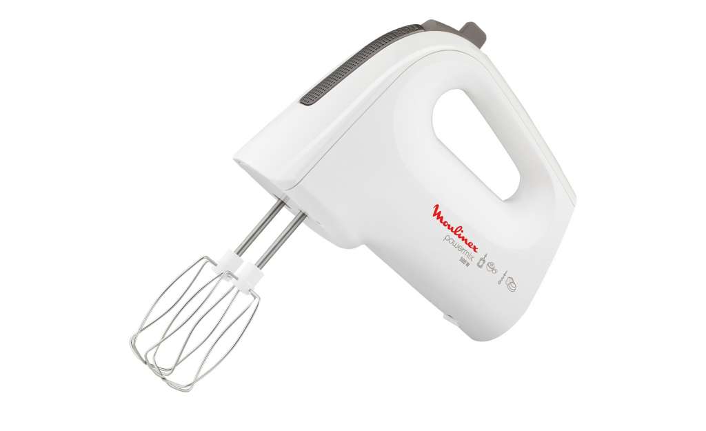 Moulinex Handmixer  HM 6121 ¦ weiß ¦ Kunststoff, Edelstahl ¦ Maße (cm): B: 27,5 H: 20,5 T: 19,2 Elektrokleingeräte > Mixen, Zerkleinern & Entsaften - Höffner