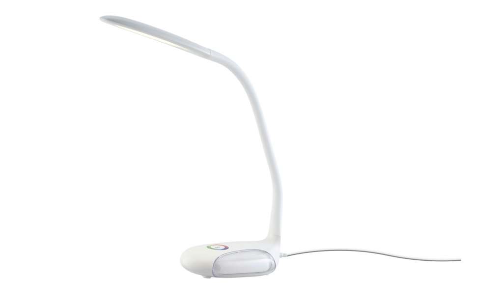 KHG LED-Tischleuchte, RGB-Funktion ¦ weiß ¦ Maße (cm): B: 13,5 H: 38 Lampen & Leuchten > Innenleuchten > Tischlampen - Höffner