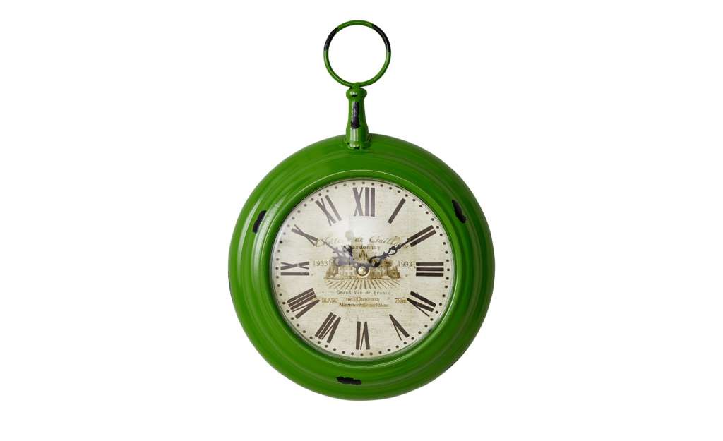 Wanduhr  Chardona ¦ grün ¦ Maße (cm): B: 22 H: 31 T: 5 Dekoration > Uhren & Wetterstationen - Höffner