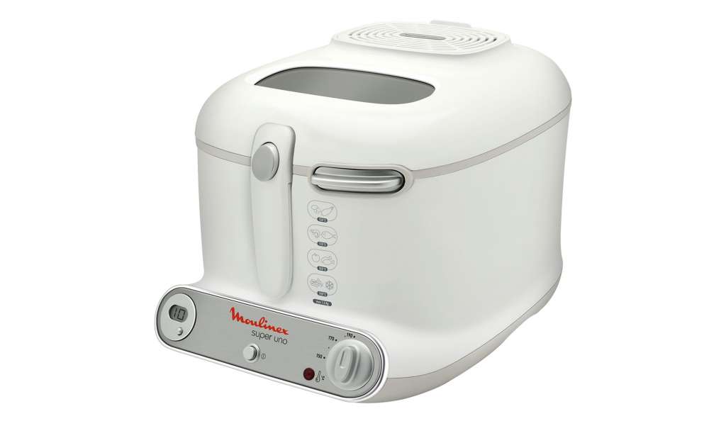Moulinex Fritteuse  AM 3021 ¦ weiß ¦ Kunststoff ¦ Maße (cm): B: 46,3 H: 29,3 T: 32,3 Elektrokleingeräte > Backen, Kochen, Grillen - Höffner
