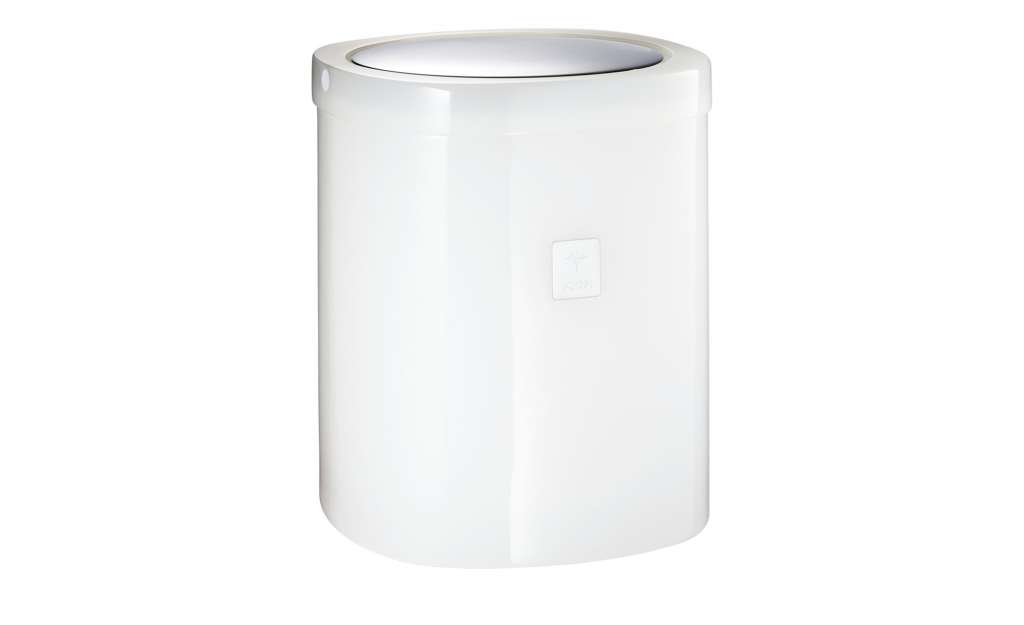 JOOP! Badeimer mit Schwingdeckel  JOOP! Crystal Line ¦ weiß ¦ Polyresin (Kunstharz) ¦ Maße (cm): B: 19 H: 23 Badtextilien und Zubehör > Badaccessoires - Höffner