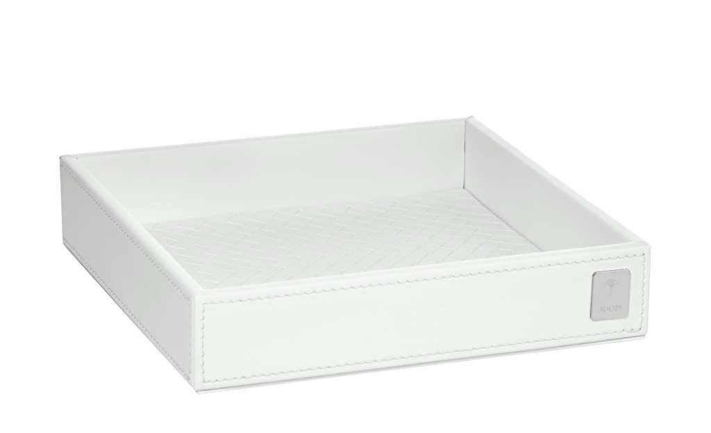 JOOP! Tablett  JOOP! Bathline ¦ weiß ¦ Holz, Metall ¦ Maße (cm): B: 17 H: 3,5 T: 17 Badtextilien und Zubehör > Badaccessoires - Höffner