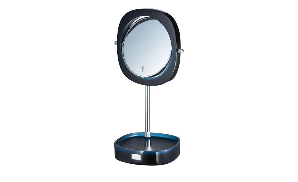 JOOP! Kosmetikspiegel  JOOP! Crystal Line ¦ blau ¦ Polyresin (Kunstharz), Metall ¦ Maße (cm): B: 23 H: 39 Badtextilien und Zubehör > Badaccessoires - Höffner