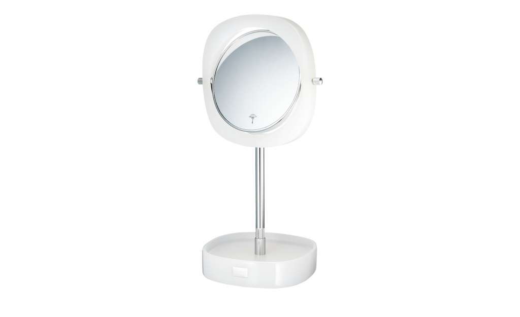 JOOP! Kosmetikspiegel  JOOP! Crystal Line ¦ weiß ¦ Polyresin (Kunstharz), Metall ¦ Maße (cm): B: 23 H: 39 Badtextilien und Zubehör > Badaccessoires - Höffner
