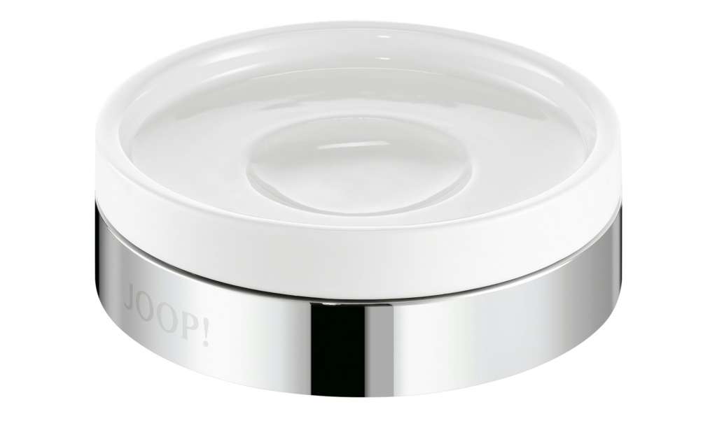 JOOP! Seifenschale  JOOP! Chromeline ¦ silber ¦ Keramik, MetallH: 0,35 Ø: [11.0] Badtextilien und Zubehör > Badaccessoires - Höffner