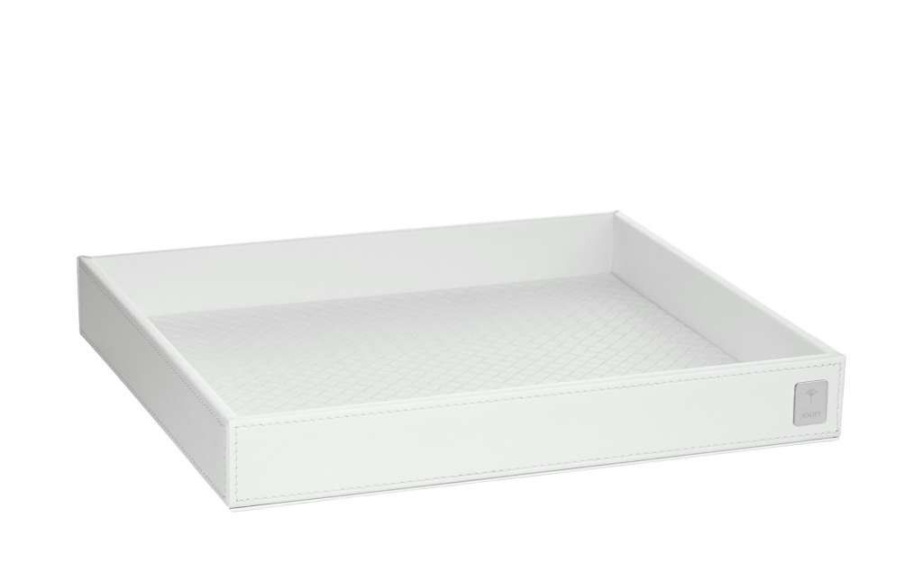 JOOP! Tablett  JOOP! Bathline ¦ weiß ¦ Metall, Holz ¦ Maße (cm): B: 26 H: 3,5 T: 23 Badtextilien und Zubehör > Badaccessoires - Höffner
