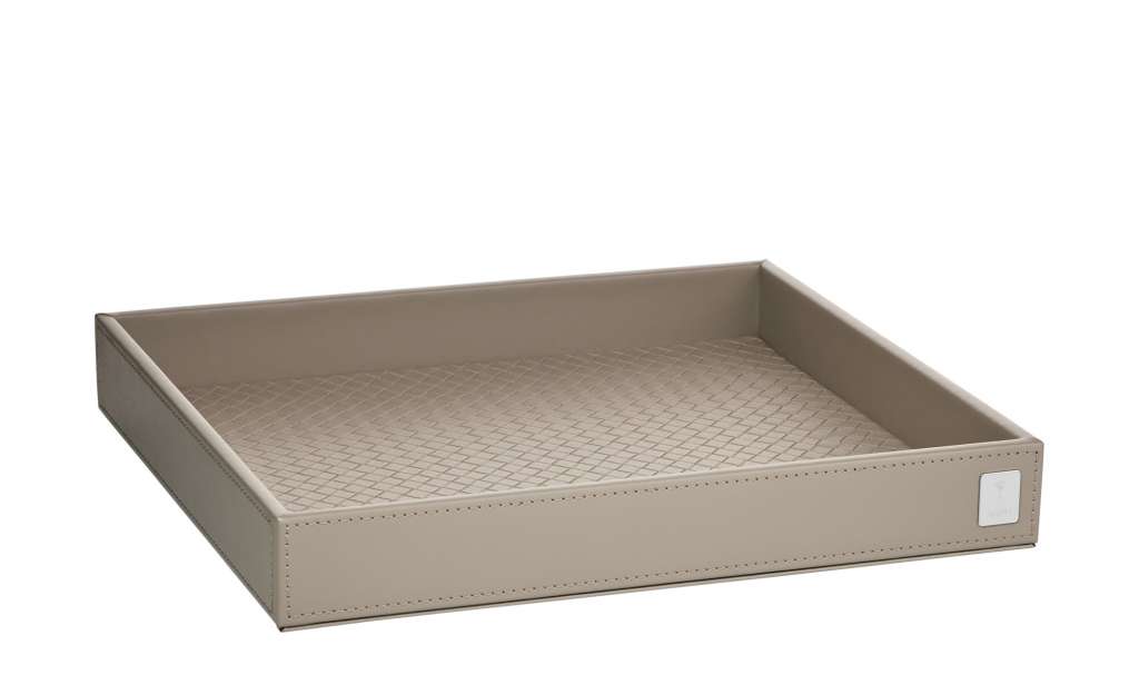 JOOP! Tablett  JOOP! Bathline ¦ grau ¦ Metall, Holz ¦ Maße (cm): B: 26 H: 3,5 T: 23 Badtextilien und Zubehör > Badaccessoires - Höffner