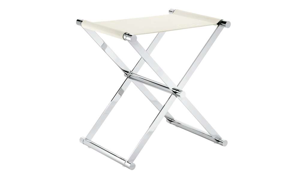JOOP! Badhocker  JOOP! Chromeline ¦ weiß ¦ Edelstahl ¦ Maße (cm): B: 34,5 H: 45 T: 45 Badtextilien und Zubehör > Badaccessoires - Höffner